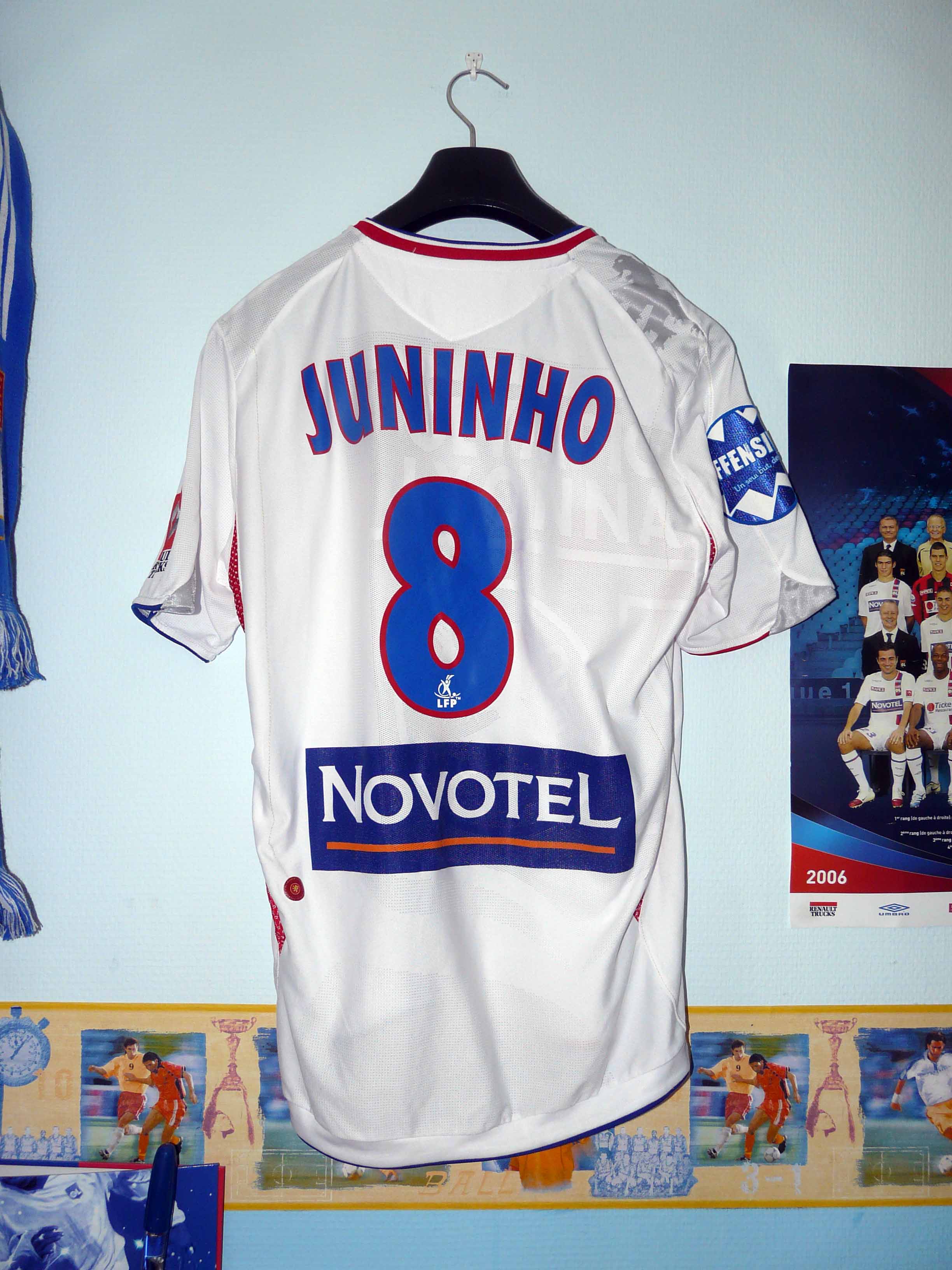 maillot blanc ext port juninho 2006 - 2007 dos